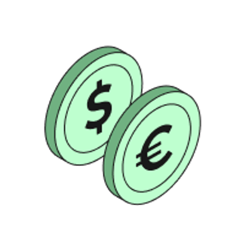 Multi-currency and international payments illustration