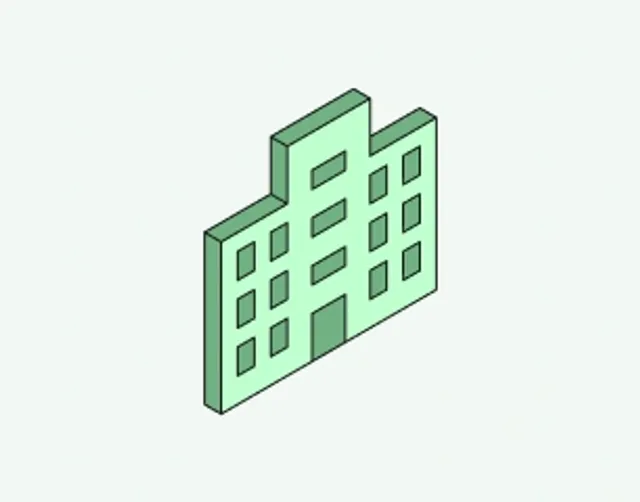 Illustration of an office building