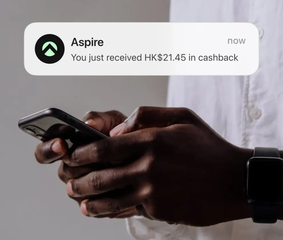 Aspire cashback on corporate card spend