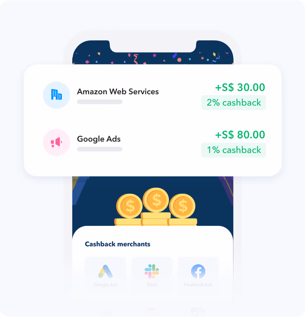 An Aspire cashback notification