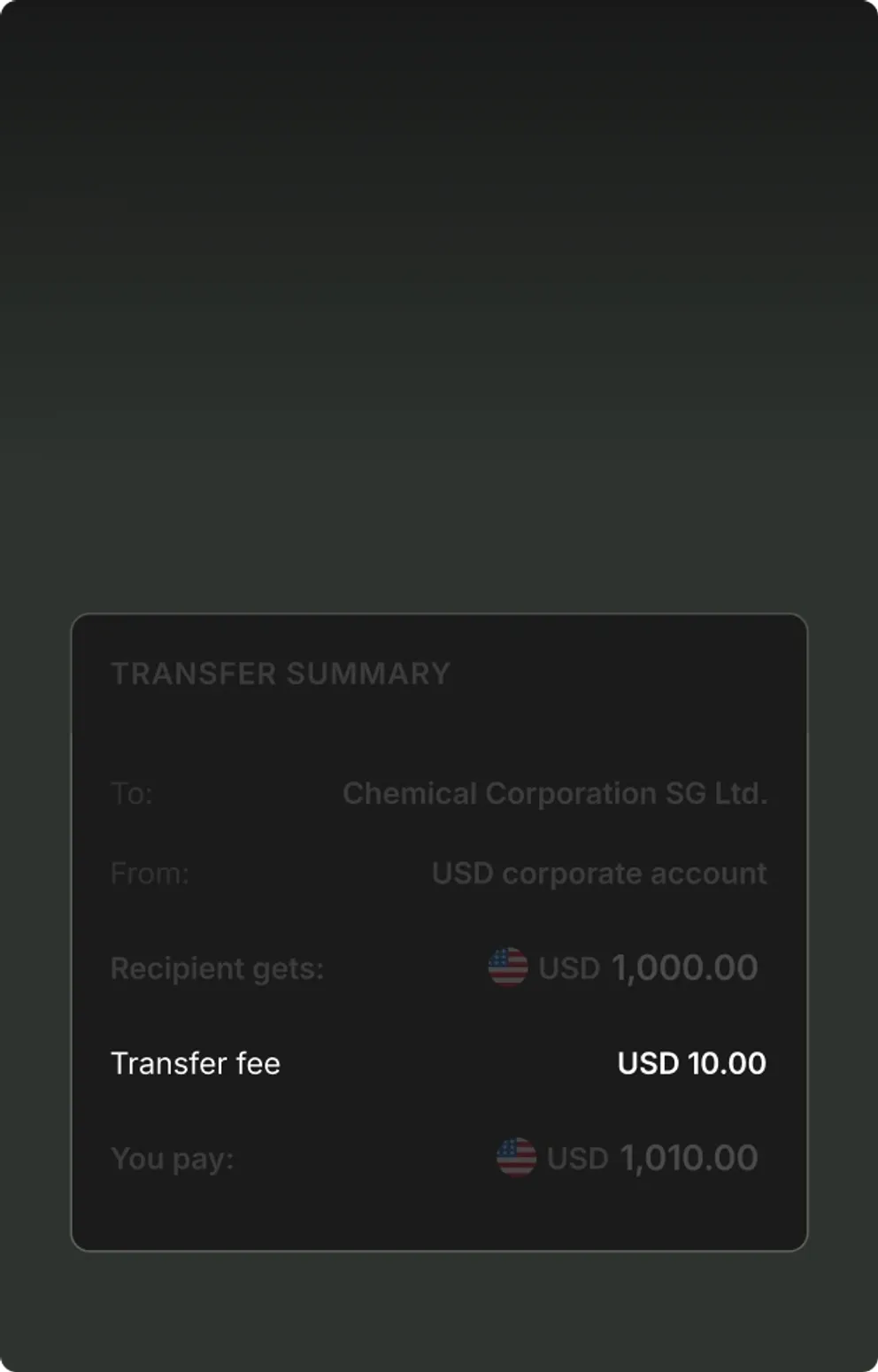 Aspire transaction charges