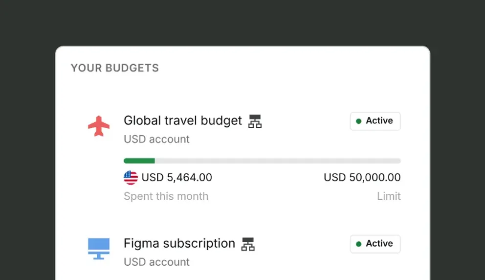 Real-time budget tracking