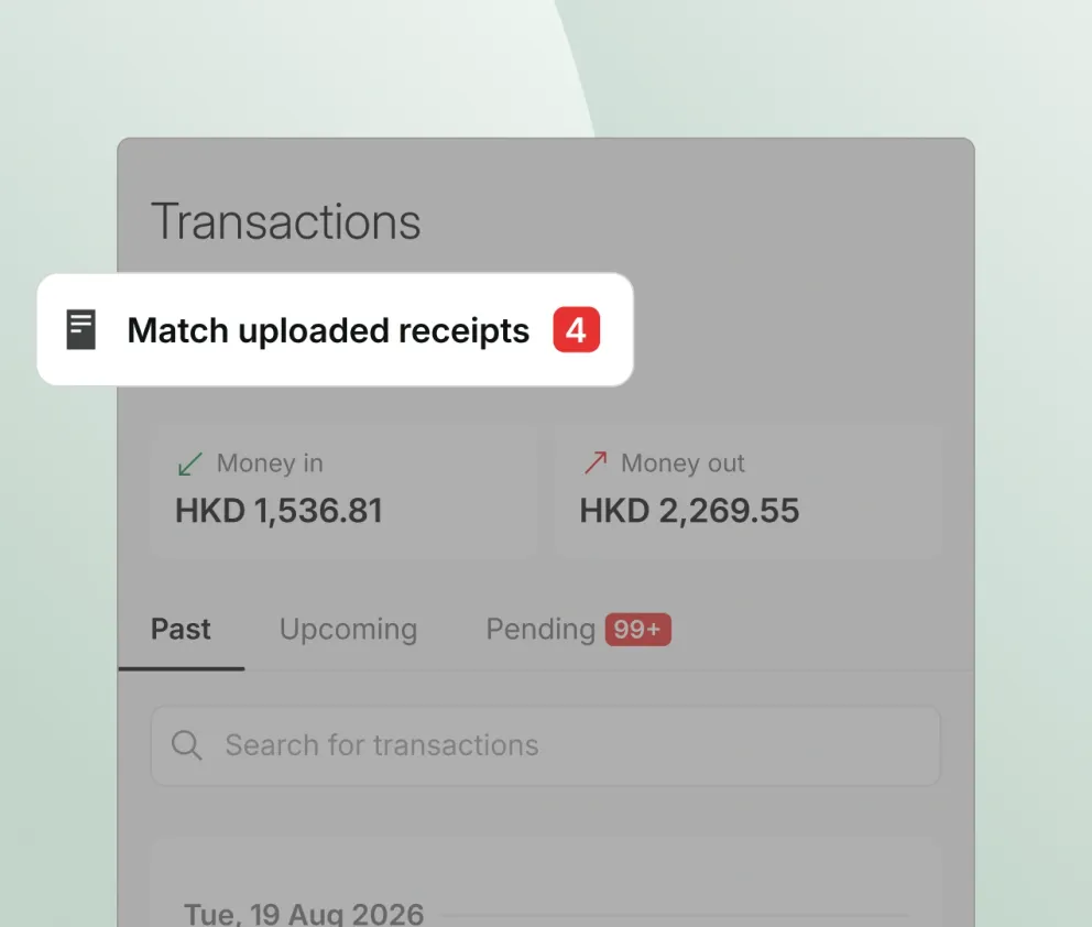 Aspire automated receipt management