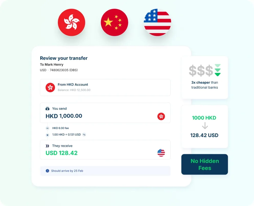 Aspire 商業帳戶的收費頁面
