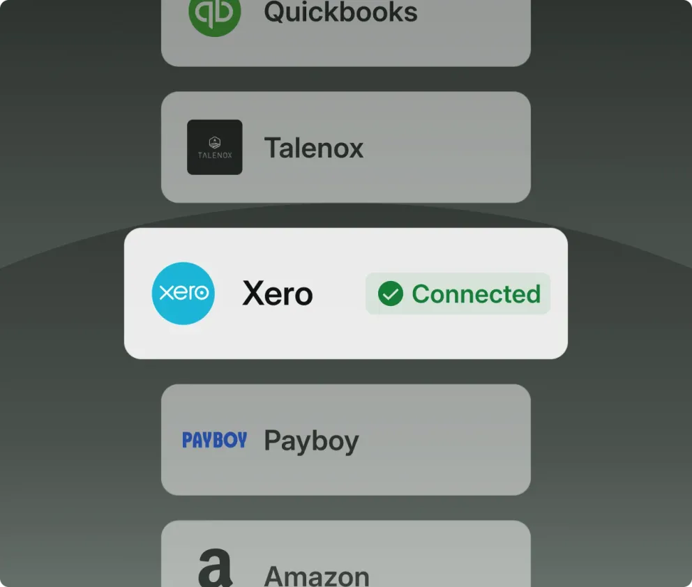 Aspire transactions reconciled in an accounting tool