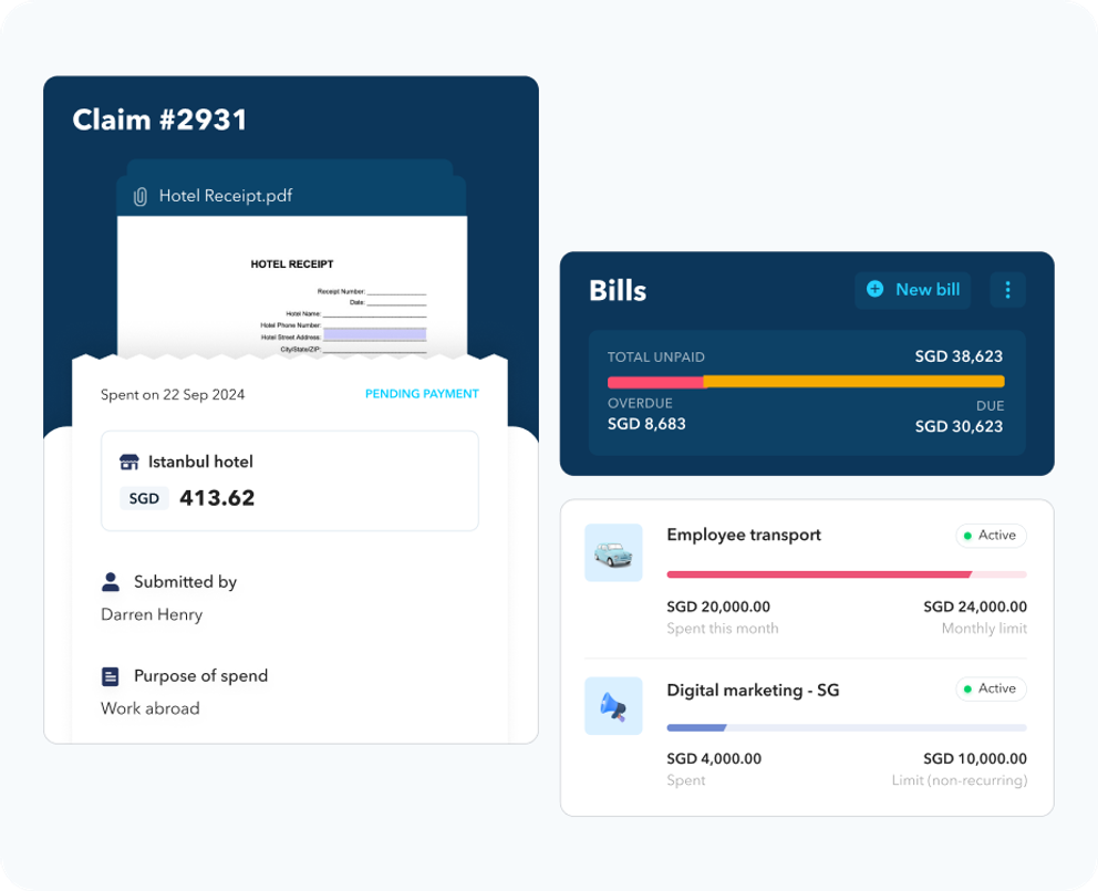 Aspire claims and bills