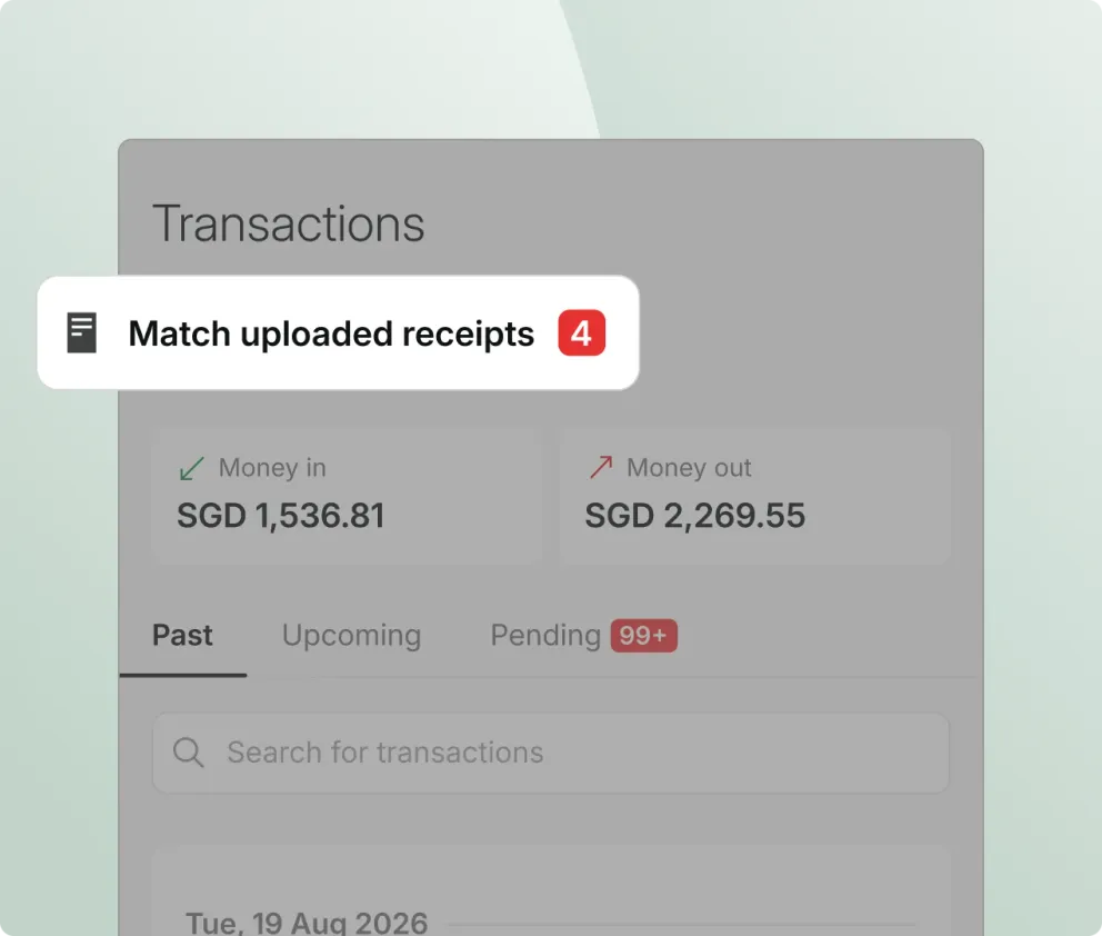 Aspire automated receipt management