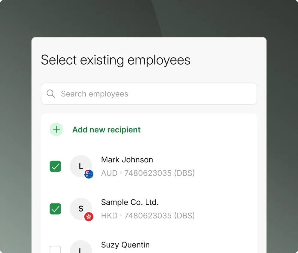 One payment run, however many contractors and currencies