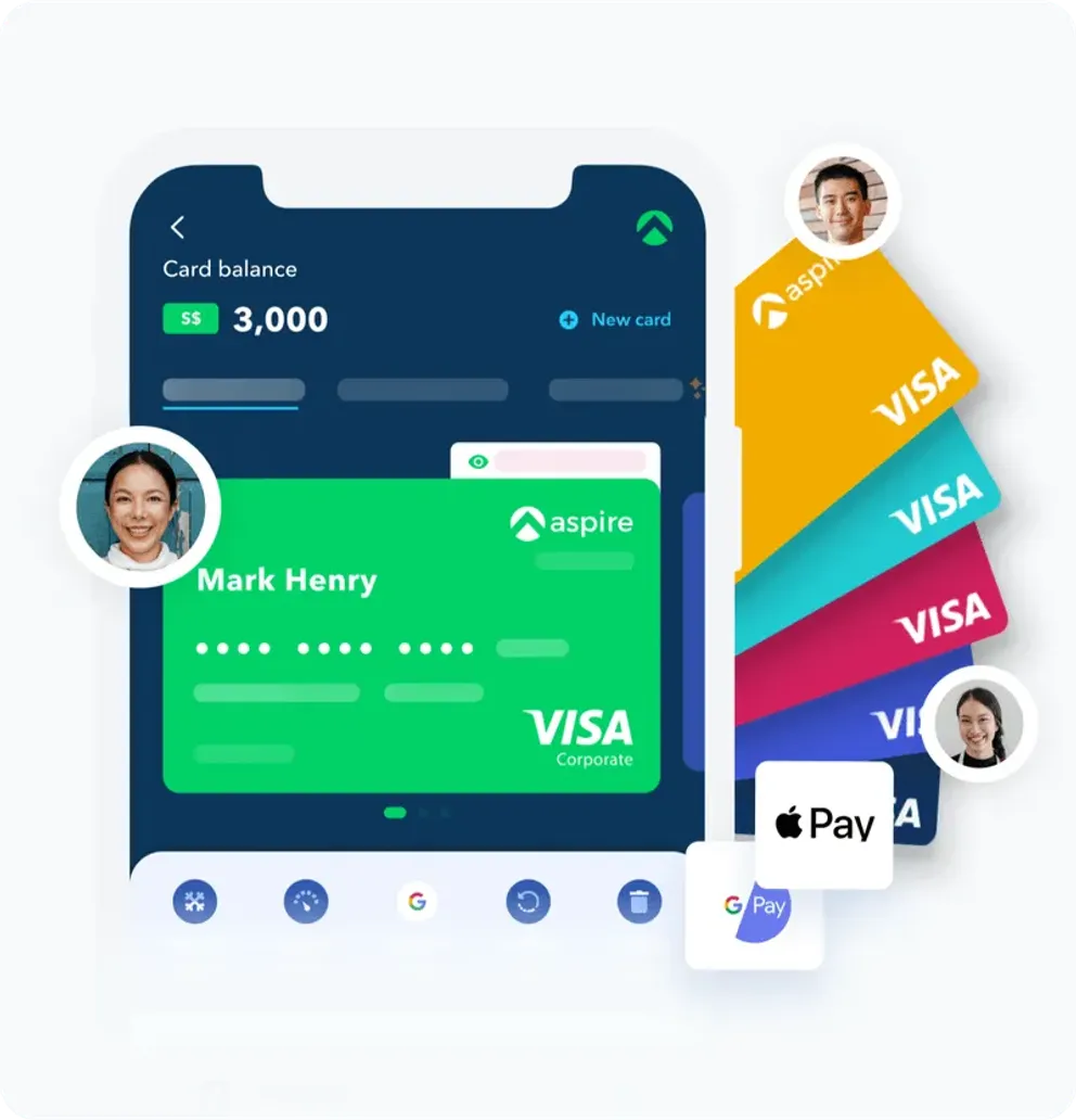 Issuing a virtual corporate card in Aspire