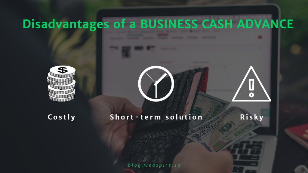 Disadvantages of merchant cash advance for startup companies