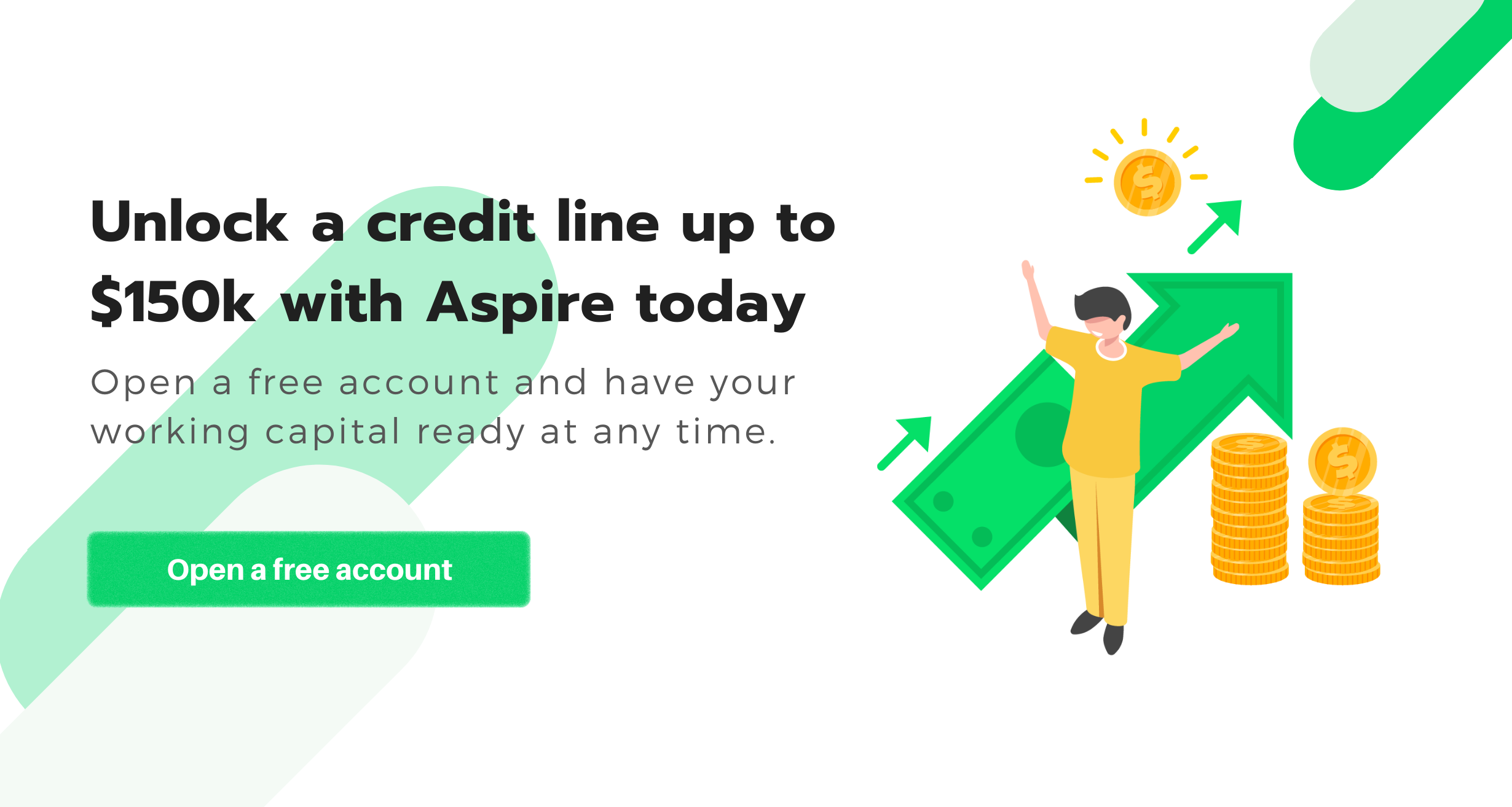 Unlock a credit line up to $150k with Aspire Today