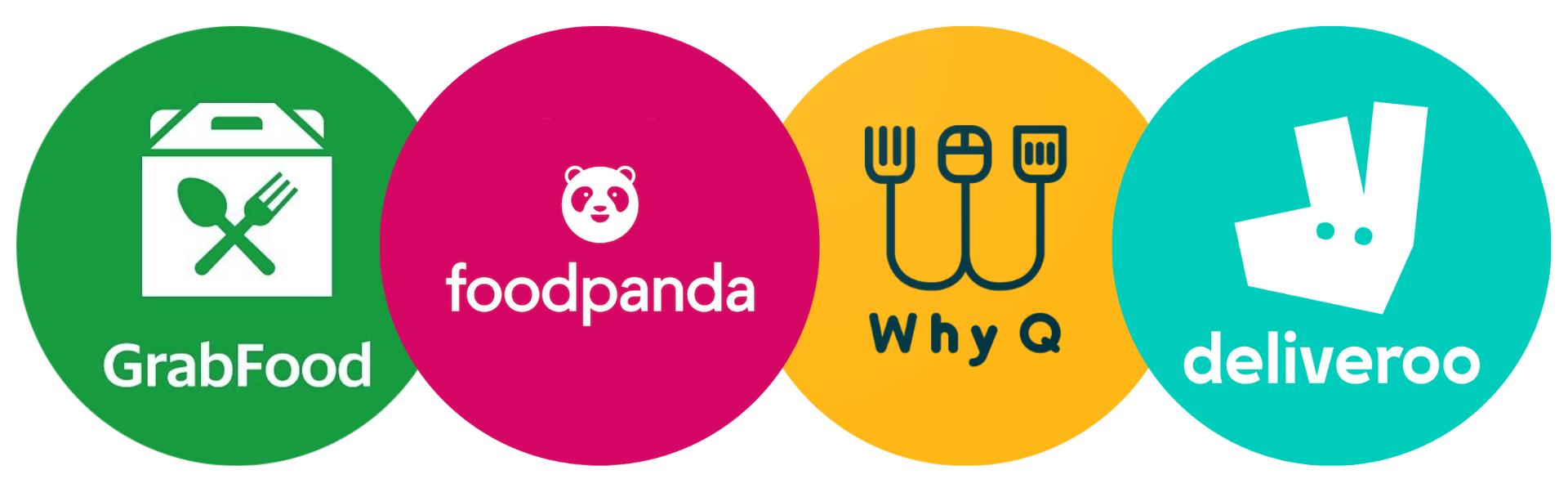 FOOD DELIVERY SERVICE SINGAPORE GRABFOOD FOODPANDA WHYQ DELIVEROO