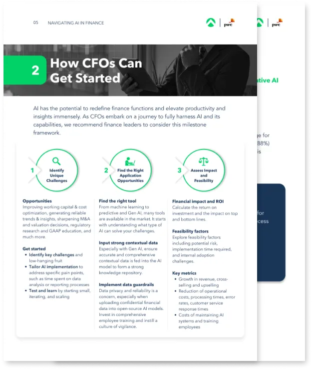 Whitepaper: Navigating AI in Finance — preview