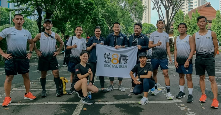 The Pinhome Team team at the S8R Social Run in November 2021