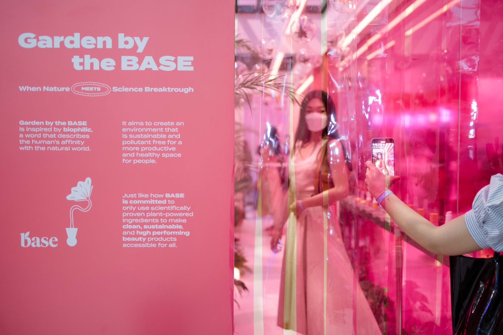 A Base installation at the Oh Beauty Festival in Indonesia