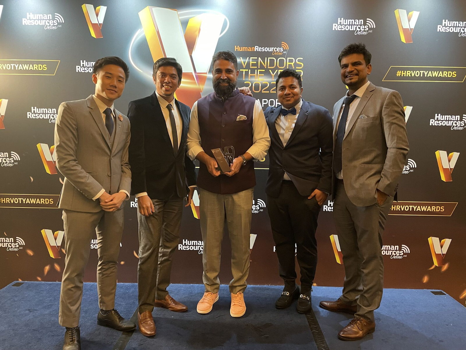 The Multiplier team at the HR Vendors of the Year Awards 2022