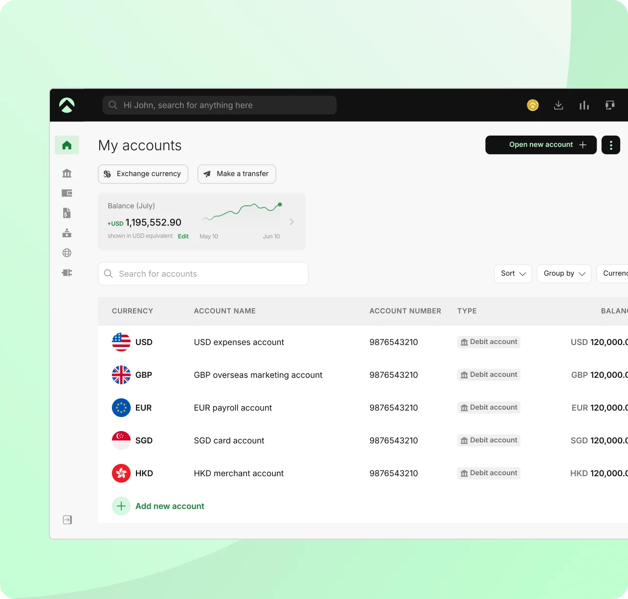 The Aspire business account