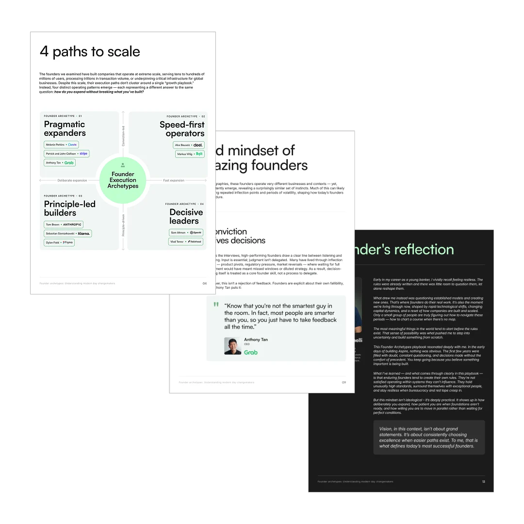 Founder Archetypes: Understanding Modern Day Changemakers — booklet